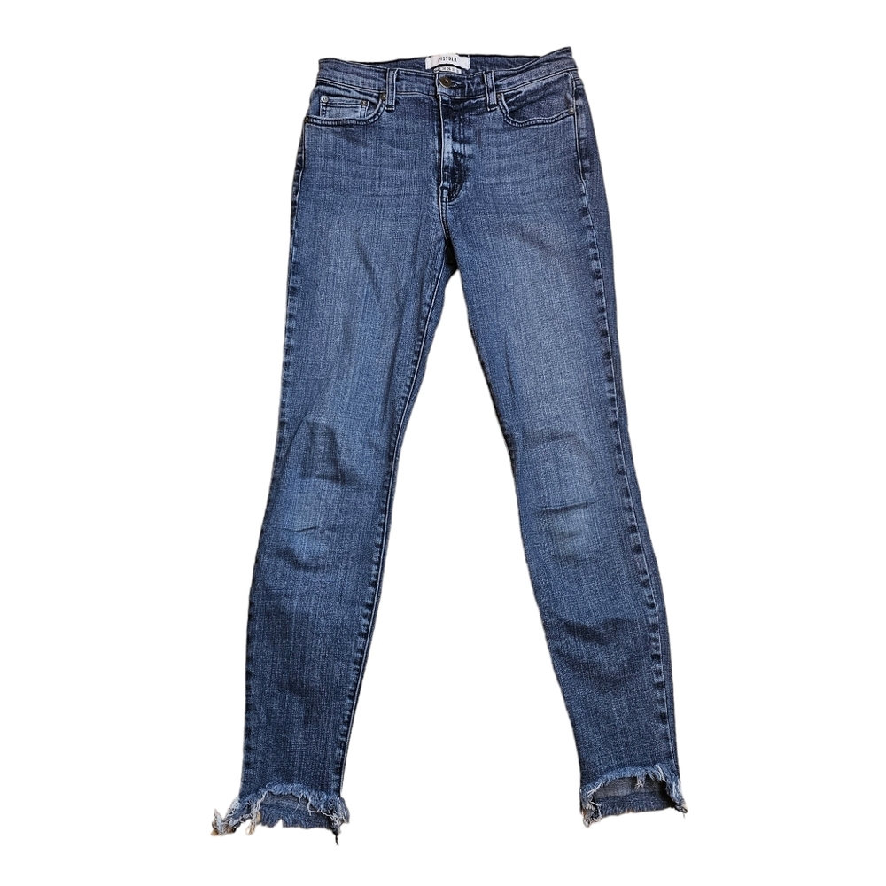 PISTOLA Women's Mid Rise Frayed Hem Skinny Jeans Size 26 - Picture 2 of 14